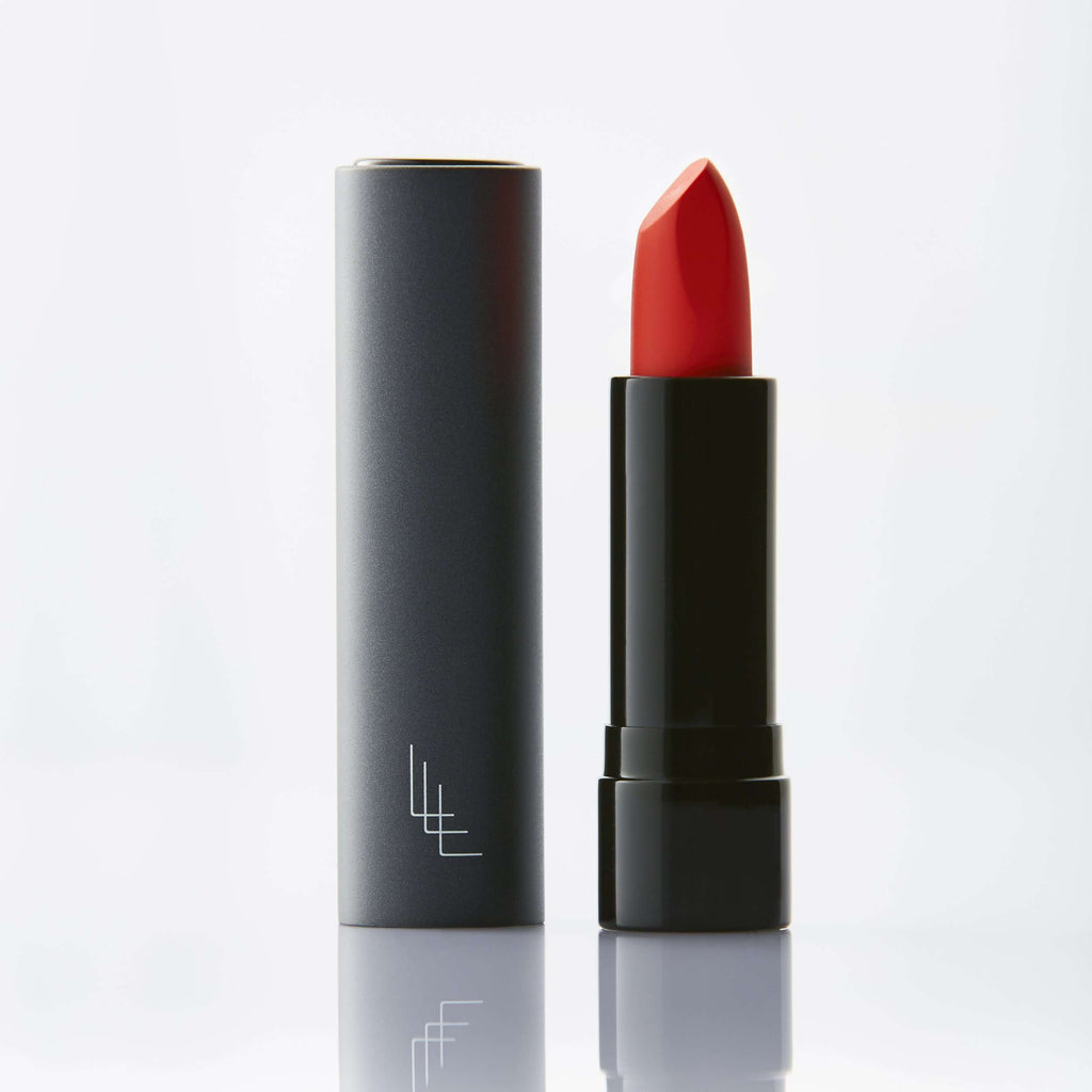 Aurora red lipstisck and lipstick case 